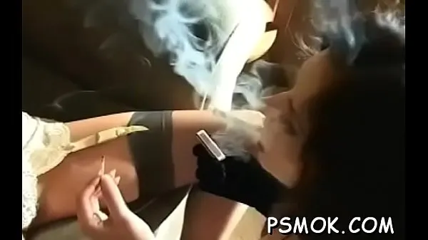 Nuovi Smoking scene with busty honey film in totale