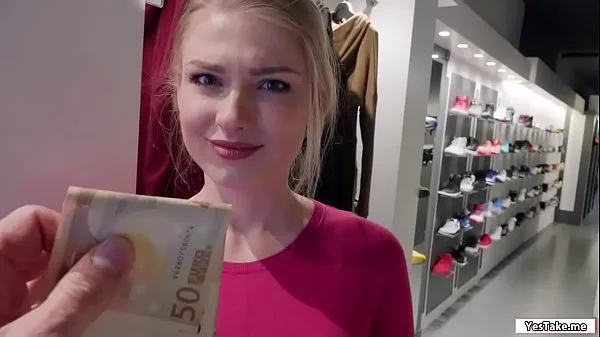 Fresh Russian sales attendant sucks dick in the fitting room for a grand total Movies