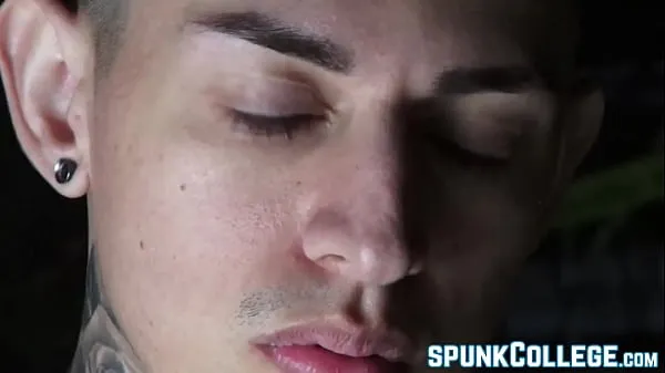 إجمالي Inked twink teasing while stroking cock passionately solo أفلام جديدة