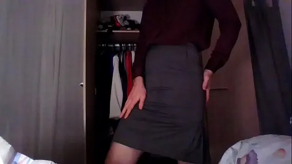 Phim mới Sexy crossdresser secretary ejaculating just for you in silk and skirt tổng số