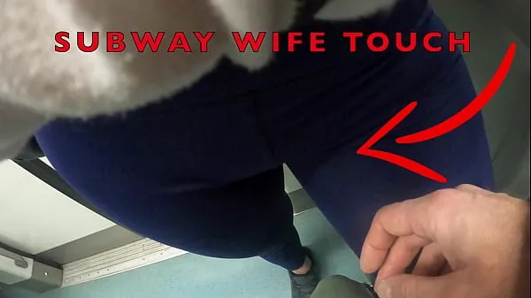 Friske My Wife Let Older Unknown Man to Touch her Pussy Lips Over her Spandex Leggings in Subway film i alt