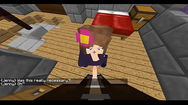 Ferske Jenny Gives a Blowjob | Minecraft Mod filmer totalt