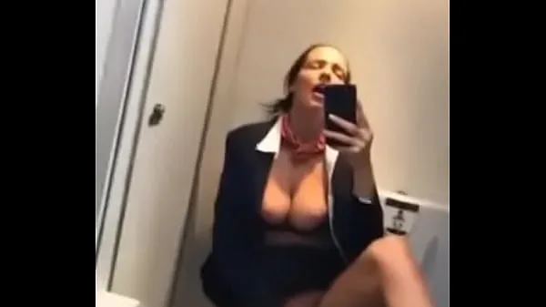 Összesen Stewardess masturbates in plane loo friss film