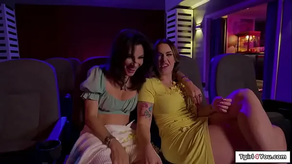 Fresh Cheating trans Ariel Demure is in a double date and shows her cock to a curvy big tits brunette sucks it and then the busty shemale fucks her total Movies