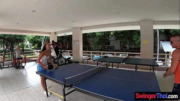 Celkový počet nových filmov: Thai girlfriend playing Ping Pong first and later playing with boyfriends cock