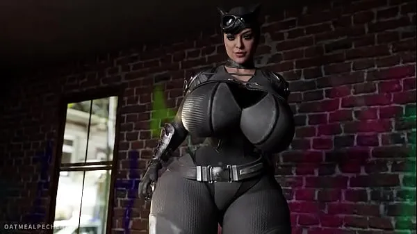 Frische insgesamt Cat Woman bekommt einen großen Schwanz in den Arsch Filme