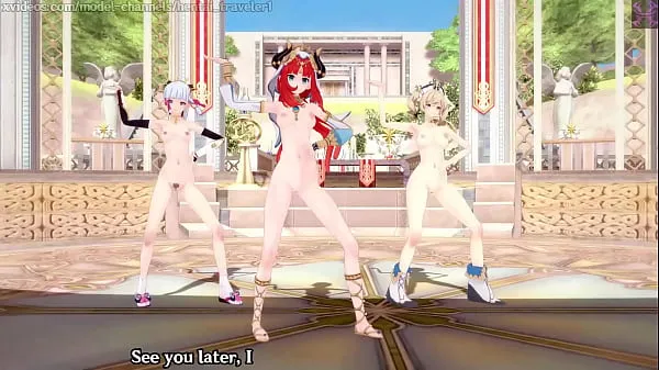 Genshin Impact: 【MMD】EVERGLOW - Adios REMAKE (Nilou, Ayaka, Barbara Jumlah Filem baharu