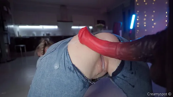 Fresh Big Ass Teen in Ripped Jeans Gets Multiply Loads from Northosaur Dildo total Movies